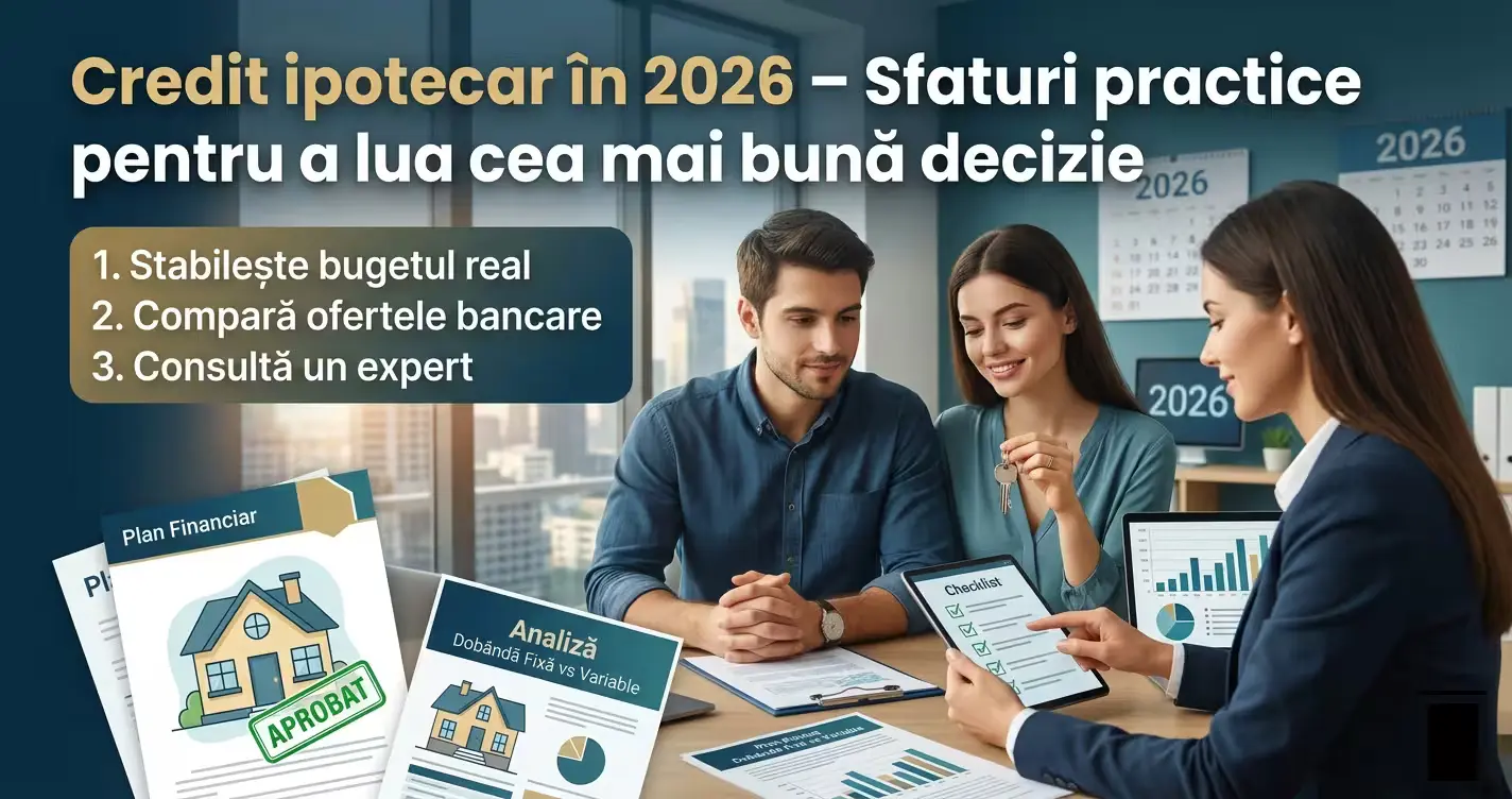 Credit ipotecar în 2026 – Sfaturi practice pentru a lua cea mai bună decizie